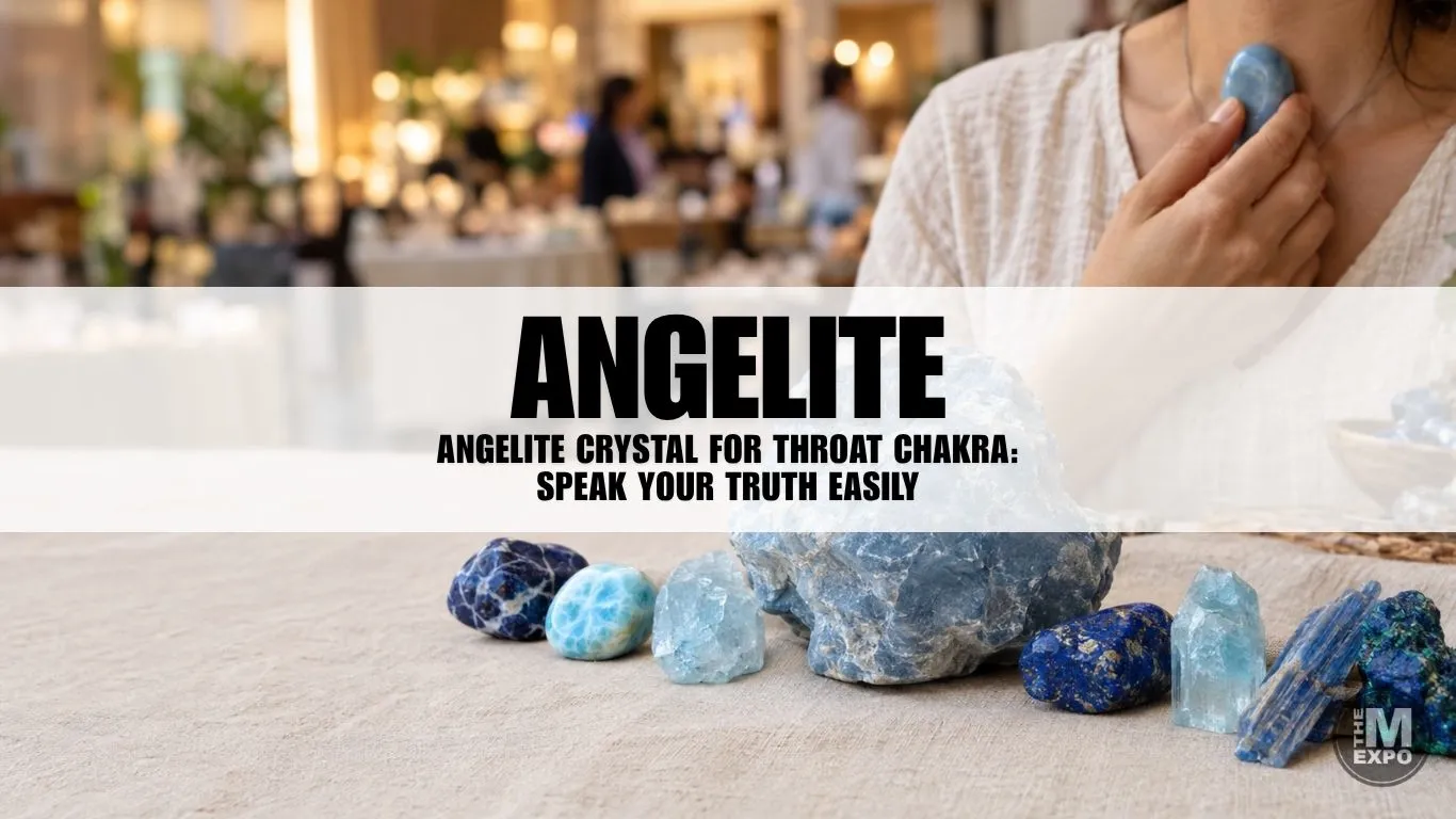 Angelite Crystal for Throat Chakra: Speak Your Truth Easily